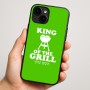 כיסוי בעיצוב אישי עם השם שלך לדגם - Apple iPhone 16 Plus בעיצוב מלך הגריל