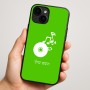 כיסוי בעיצוב אישי עם השם שלך לדגם - Apple iPhone 16 Plus בעיצוב תקליטור - אזור מוזיקה