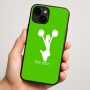 כיסוי בעיצוב אישי עם השם שלך לדגם - Apple iPhone 16 Plus בעיצוב מעודדת
