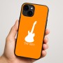 כיסוי בעיצוב אישי עם השם שלך לדגם - Apple iPhone 16 Plus בעיצוב גיטרה