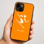 כיסוי בעיצוב אישי עם השם שלך לדגם - Apple iPhone 16 Plus בעיצוב סקי אולימפי