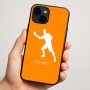 כיסוי בעיצוב אישי עם השם שלך לדגם - Apple iPhone 16 Plus בעיצוב שחקן פינג פונג