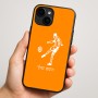 כיסוי בעיצוב אישי עם השם שלך לדגם - Apple iPhone 16 Plus בעיצוב שחקן כדורגל