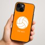 כיסוי בעיצוב אישי עם השם שלך לדגם - Apple iPhone 16 Plus בעיצוב כדור כדורעף