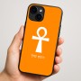 כיסוי בעיצוב אישי עם השם שלך לדגם - Apple iPhone 16 Plus בעיצוב אנק - מפתח החיים המצרי