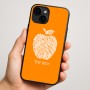 כיסוי בעיצוב אישי עם השם שלך לדגם - Apple iPhone 16 Plus בעיצוב הדפס תפוח