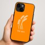 כיסוי בעיצוב אישי עם השם שלך לדגם - Apple iPhone 16 Plus בעיצוב חיטה גלית זהב