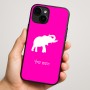 כיסוי בעיצוב אישי עם השם שלך לדגם - Apple iPhone 16 Plus בעיצוב פיל