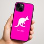 כיסוי בעיצוב אישי עם השם שלך לדגם - Apple iPhone 16 Plus בעיצוב קנגורו
