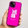 כיסוי בעיצוב אישי עם השם שלך לדגם - Apple iPhone 16 Plus בעיצוב ארנב מחזיק גזר