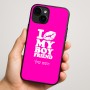 כיסוי בעיצוב אישי עם השם שלך לדגם - Apple iPhone 16 Plus בעיצוב נשקי את חבר שלי