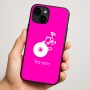 כיסוי בעיצוב אישי עם השם שלך לדגם - Apple iPhone 16 Plus בעיצוב תקליטור - אזור מוזיקה