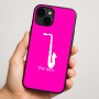 כיסוי בעיצוב אישי עם השם שלך לדגם - Apple iPhone 16 Plus בעיצוב סקסופון