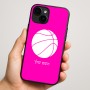 כיסוי בעיצוב אישי עם השם שלך לדגם - Apple iPhone 16 Plus בעיצוב כדורסל