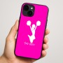 כיסוי בעיצוב אישי עם השם שלך לדגם - Apple iPhone 16 Plus בעיצוב מעודדת