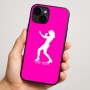 כיסוי בעיצוב אישי עם השם שלך לדגם - Apple iPhone 16 Plus בעיצוב אישה מגוננת
