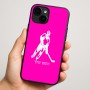 כיסוי בעיצוב אישי עם השם שלך לדגם - Apple iPhone 16 Plus בעיצוב שחקן הוקי