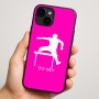 כיסוי בעיצוב אישי עם השם שלך לדגם - Apple iPhone 16 Plus בעיצוב קפיצת משוכות