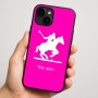 כיסוי בעיצוב אישי עם השם שלך לדגם - Apple iPhone 16 Plus בעיצוב שחקן פולו - סוס