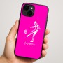 כיסוי בעיצוב אישי עם השם שלך לדגם - Apple iPhone 16 Plus בעיצוב שחקן כדורגל