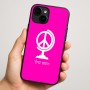 כיסוי בעיצוב אישי עם השם שלך לדגם - Apple iPhone 16 Plus בעיצוב גלובוסי שלום