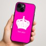כיסוי בעיצוב אישי עם השם שלך לדגם - Apple iPhone 16 Plus בעיצוב כתר מלכותי
