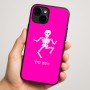 כיסוי בעיצוב אישי עם השם שלך לדגם - Apple iPhone 16 Plus בעיצוב סקלטון