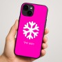 כיסוי בעיצוב אישי עם השם שלך לדגם - Apple iPhone 16 Plus בעיצוב שלג