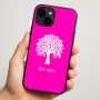 כיסוי בעיצוב אישי עם השם שלך לדגם - Apple iPhone 16 Plus בעיצוב עץ