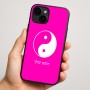 כיסוי בעיצוב אישי עם השם שלך לדגם - Apple iPhone 16 Plus בעיצוב סמל יינג יאנג