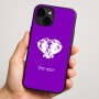 כיסוי בעיצוב אישי עם השם שלך לדגם - Apple iPhone 16 Plus בעיצוב ראש פיל