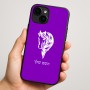 כיסוי בעיצוב אישי עם השם שלך לדגם - Apple iPhone 16 Plus בעיצוב ראש סוס