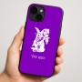 כיסוי בעיצוב אישי עם השם שלך לדגם - Apple iPhone 16 Plus בעיצוב ארנב מחזיק גזר