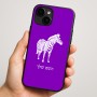 כיסוי בעיצוב אישי עם השם שלך לדגם - Apple iPhone 16 Plus בעיצוב זברה