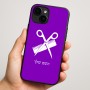 כיסוי בעיצוב אישי עם השם שלך לדגם - Apple iPhone 16 Plus בעיצוב מעצב שיער