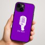 כיסוי בעיצוב אישי עם השם שלך לדגם - Apple iPhone 16 Plus בעיצוב מיקרופון