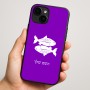 כיסוי בעיצוב אישי עם השם שלך לדגם - Apple iPhone 16 Plus בעיצוב מזלות - דגים