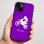 כיסוי בעיצוב אישי עם השם שלך לדגם - Apple iPhone 16 Plus בעיצוב מוטוקרוס
