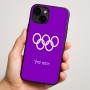 כיסוי בעיצוב אישי עם השם שלך לדגם - Apple iPhone 16 Plus בעיצוב אולימפי