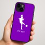 כיסוי בעיצוב אישי עם השם שלך לדגם - Apple iPhone 16 Plus בעיצוב שחקנית כדורגל - אישה
