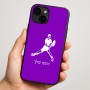 כיסוי בעיצוב אישי עם השם שלך לדגם - Apple iPhone 16 Plus בעיצוב שחקן טניס