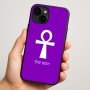 כיסוי בעיצוב אישי עם השם שלך לדגם - Apple iPhone 16 Plus בעיצוב אנק - מפתח החיים המצרי