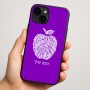 כיסוי בעיצוב אישי עם השם שלך לדגם - Apple iPhone 16 Plus בעיצוב הדפס תפוח