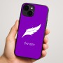 כיסוי בעיצוב אישי עם השם שלך לדגם - Apple iPhone 16 Plus בעיצוב נוצת נוצה