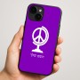 כיסוי בעיצוב אישי עם השם שלך לדגם - Apple iPhone 16 Plus בעיצוב גלובוסי שלום