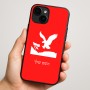 כיסוי בעיצוב אישי עם השם שלך לדגם - Apple iPhone 16 Plus בעיצוב נשר אמריקאי