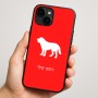 כיסוי בעיצוב אישי עם השם שלך לדגם - Apple iPhone 16 Plus בעיצוב כלב