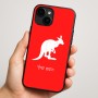 כיסוי בעיצוב אישי עם השם שלך לדגם - Apple iPhone 16 Plus בעיצוב קנגורו