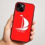 כיסוי בעיצוב אישי עם השם שלך לדגם - Apple iPhone 16 Plus בעיצוב סירה