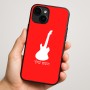 כיסוי בעיצוב אישי עם השם שלך לדגם - Apple iPhone 16 Plus בעיצוב גיטרה